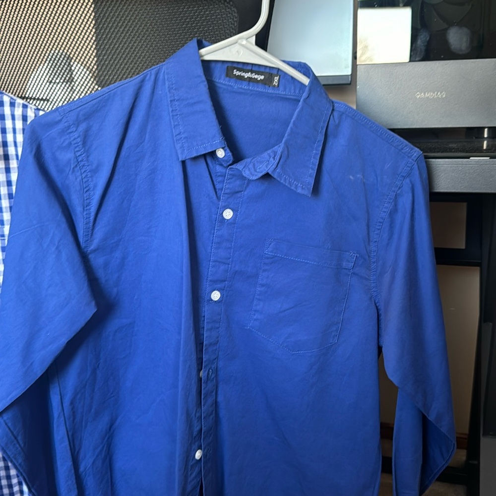 2 biys button down shirts